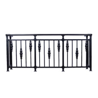 Zinc Steel Balcony Railing for Villas, Terraces, and Lofts - Customizable Safety Fence