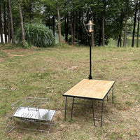 Portable Camping Lantern Stand with Hooks for Outdoor Activities