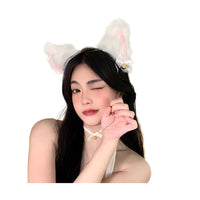 Halloween Cat Cosplay Accessory Set - Headband, Paws, Tail