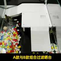 Turtle Basking Platform with Filter and Ramp for Aquarium