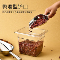 Thickened Stainless Steel or PC Ice Scoop for Supermarket, Flour, Ice Maker, Rice, and Multipurpose Use