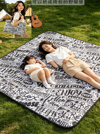 Portable Outdoor Picnic Blanket Mat - Machine Washable, Foldable, Moisture-Proof for Camping, Beach, and Travel