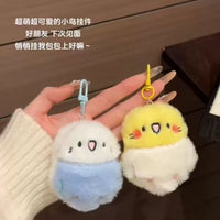 Cute Parrot Plush Keychain Bag Charm