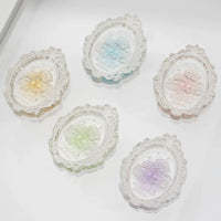 Embossed Mirror Miniature Dollhouse Decor Resin Accessories for DIY Craft