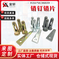 Galvanized Hollow and Solid Pin Fasteners for Aluminum Formwork Accessories with Ribbed Plates