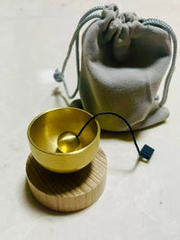 Mini Brass Singing Bowl Wind Chime for Yoga, Meditation, and Sound Healing
