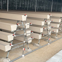 Hydroponic Strawberry Planter Gutter System Multi-tier Vertical Growing Trough for Seedling Cultivation