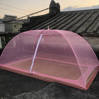Foldable Pop-Up Mosquito Net Tent for Single Beds and Outdoor Use
