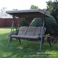 Outdoor Waterproof Sun-proof Swing Chair with Canopy for Patio Garden Balcony Villa
