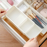 Adjustable Drawer Organizer Tray for Kitchen Utensils and Cosmetics