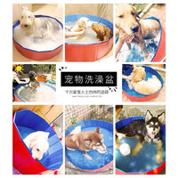 Foldable Pet Swimming Pool for Dogs and Cats, Portable Wading Pool for Bathing and Play