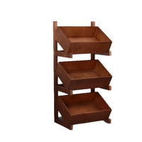 Solid Wood 2/3/4-Tier Storage Shelf for Living Room Bedroom