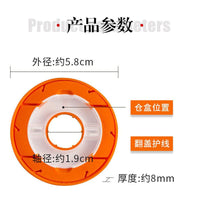 Foldable Silicone Fishing Line Spool Large Bulk Storage Line Winder Fishing Line Holder