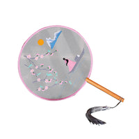 DIY Hand Embroidery Fan Kit for Beginners - Ancient Style Silk Ribbon Suzhou Embroidery