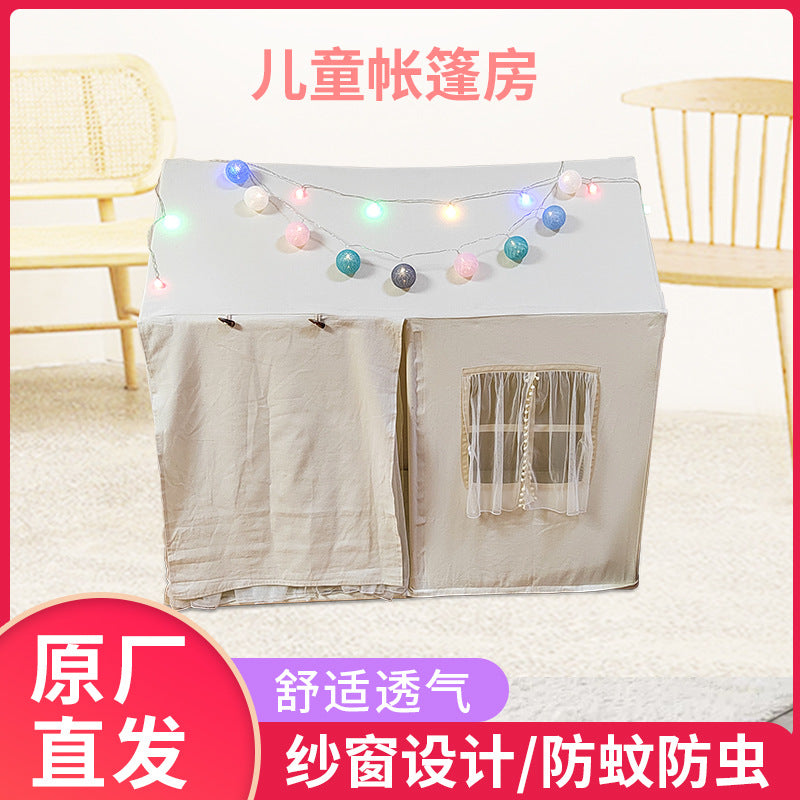 Thickened Canvas Kids Play Tent House Indoor Outdoor Princess Playhouse Toy Gift