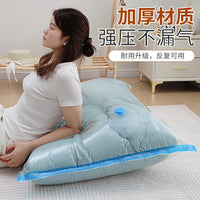 Vacuum Storage Bags for Clothes and Bedding, Reusable Space Saver Compression Bags with Pump