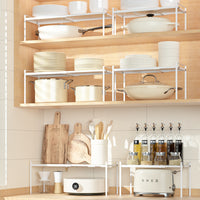 Retractable Kitchen Countertop Storage Shelf Cabinet Organizer Rack