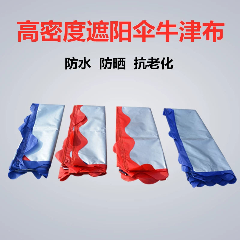 Outdoor Patio Umbrella Canopy Replacement, Thickened Large Commercial Sunshade Cloth for Rain and UV Protection