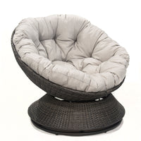 Outdoor Rattan Woven Balcony Sofa Hotel Single Chair Sunroom Small Sofa Round Egg Chair Outdoor Leisure Lounger