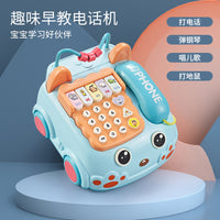 Kids Multifunctional Telephone Toy with Music and Stories for Early Education