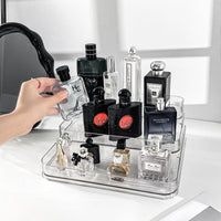 Acrylic 3-Tier Perfume Organizer Display Stand for Small Samples and Cosmetics