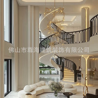 Galvanized Steel Stair Railing for Indoor Outdoor Villa Garden Fences - Custom Design