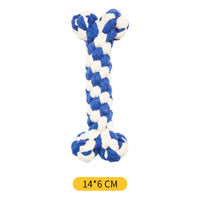 Pet Dog Bone Cotton Rope Chew Toy for Puppies and Small Dogs, Durable Knot Toy Set