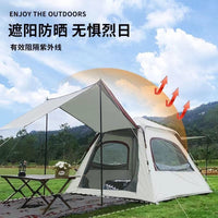 Portable 2-in-1 Camping Tent and Tarp with UV Protection for Outdoor Activities