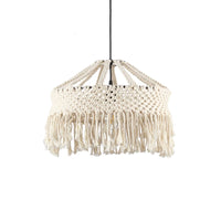 Bohemian Handwoven Rope Pendant Light Shade for DIY Creative Spaces