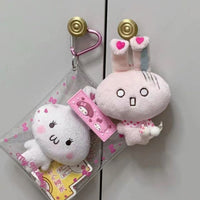 Cute Vintage Rabbit Plush Doll Keychain for Girls