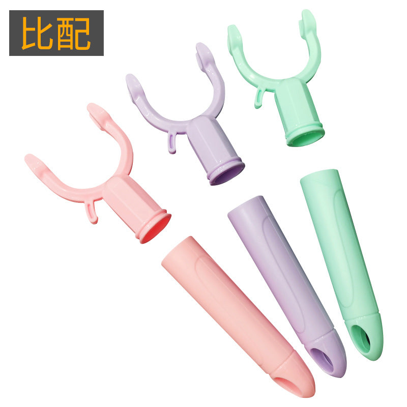 Clothes Drying Pole Fork Head with Non-Slip Handle, 19mm Inner Diameter