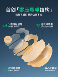 Reusable Adhesive Bra Nipple Covers for Wedding Dresses and Backless Outfits, Push-Up Invisible Breast Lift Tape