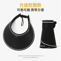 Women's UV Protection Sun Visor Hat with Wide Brim for Outdoor Cycling