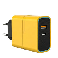 45W GaN PD Fast Charger for iPhone 15/16, USB-A + USB-C Wall Adapter