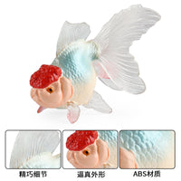 Realistic Goldfish & Bass Fish Figurines - Educational Animal Models for Kids