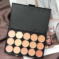 VERONNI 15-Color Concealer Palette for Face, Blemishes, Acne, and Tattoo Coverage