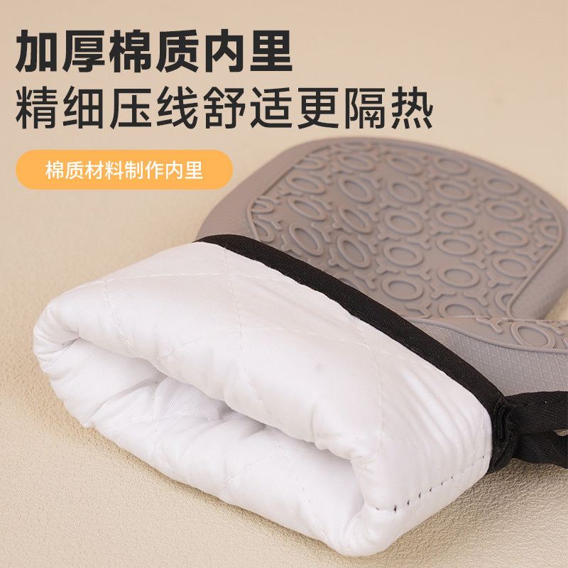 Silicone Heat Resistant Oven Mitt for Kitchen Baking and Grilling