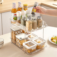 Under Sink Pull-Out Storage Organizer for Kitchen and Bathroom