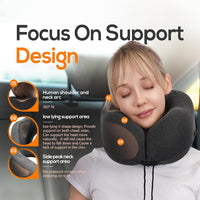 U-Shaped Memory Foam Neck Pillow for Travel and Office