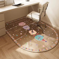 Cartoon Transparent PVC Chair Mat for Hard Floors - Non-Slip & Stain-Resistant Desk Chair Mat for Home Office & Study