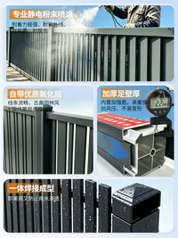 Aluminum Alloy Garden Fence Panel for Villa Courtyard and Outdoor Patio