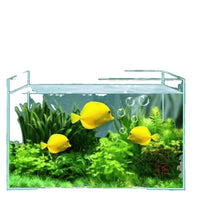 Crystal Clear Ultra-White Glass Aquarium for Desktop, Living Room, Betta Fish, Turtle, and Landscaping