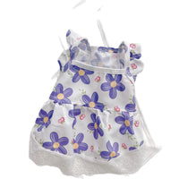 Pet Floral Lace Princess Dress for Cats and Small Dogs