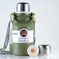 Large Capacity 316 Stainless Steel Insulated Water Bottle for Outdoor Travel and Hiking