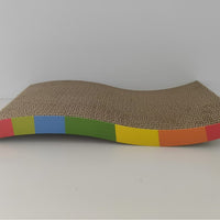 Corrugated Cardboard Cat Scratcher Pad - Durable Pet Toy for Cats