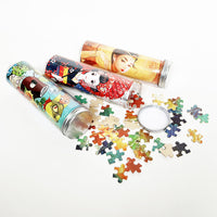 Custom Photo Jigsaw Puzzle in a Bottle, Wooden or Paper, 12-70 Pieces
