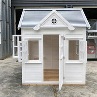 Outdoor Garden Wooden Playhouse for Kids, Interactive Game House, Assembled Tree House, Anti-corrosion Wood Mobile Gazebo