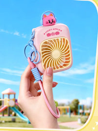 Cute Animal USB Rechargeable Portable Mini Desk Fan for Travel