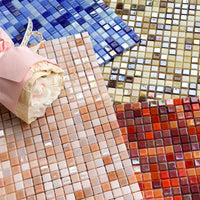 Hot Melt Ice Porcelain Jade Mosaic Tiles for Living Room, Hotel, and Pool Decor