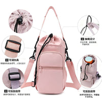 Insulated Water Bottle Carrier Bag with Magnetic Closure and Shoulder Strap